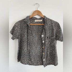 Anthropologie button down blouse